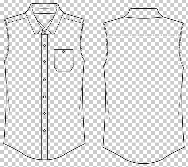 Dress Shirt White Sleeveless Shirt Pattern PNG, Clipart, Abstract Pattern, Angle, Black, Black And White, Brand Free PNG Download