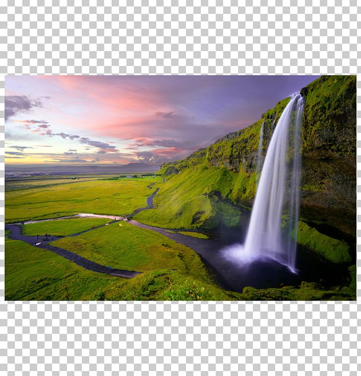 Seljalandsfoss Gullfoss Landscape Waterfall Landscaping PNG, Clipart, Chute, Glacier, Grass, Gullfoss, Iceland Free PNG Download