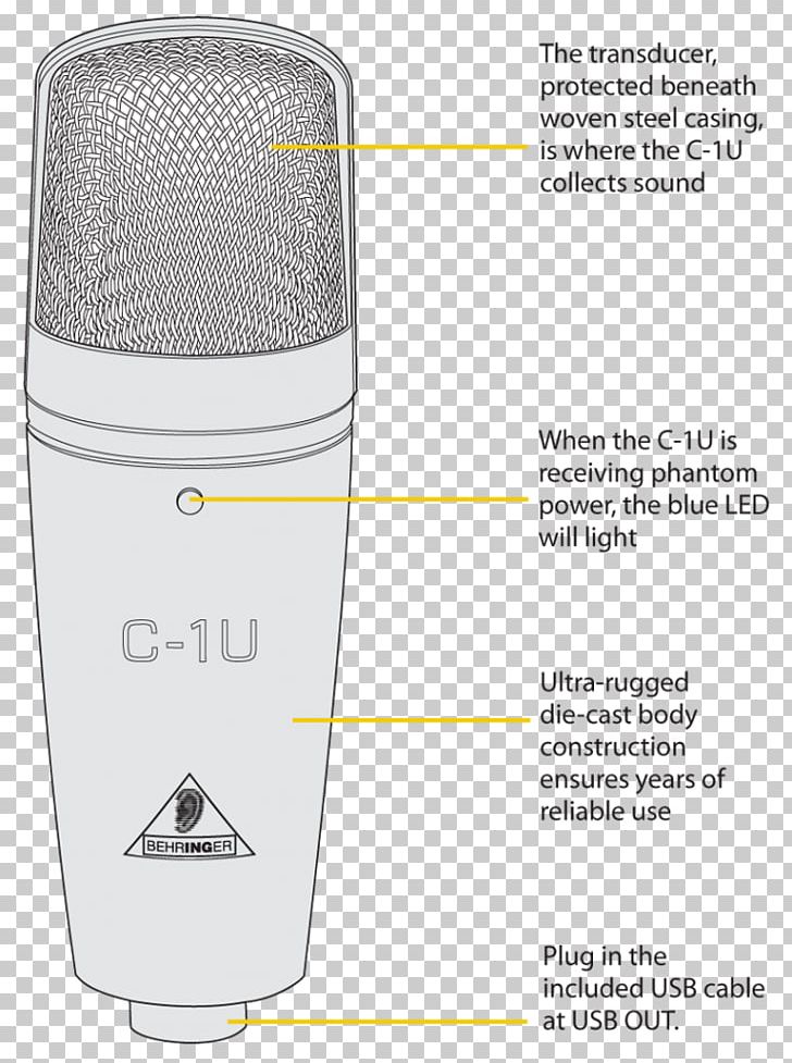 Microphone Behringer C-1U USB Audio PNG, Clipart, Angle, Audio, Audio Equipment, Behringer, Behringer C1 Free PNG Download