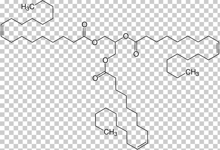 Triolein Triglyceride Oleic Acid Structural Formula Fatty Acid PNG, Clipart, Angle, Auto Part, Black And White, Chemical Formula, Diagram Free PNG Download