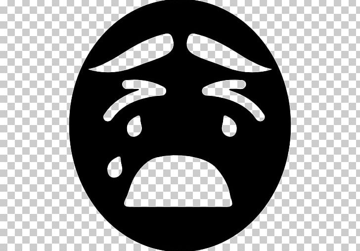 Emoticon Computer Icons Crying Emotion PNG, Clipart, Black, Black And White, Circle, Computer Icons, Crying Free PNG Download