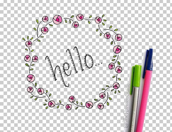 Doodle Drawing Flower PNG, Clipart, Border, Brand, Circle, Creative, English Free PNG Download