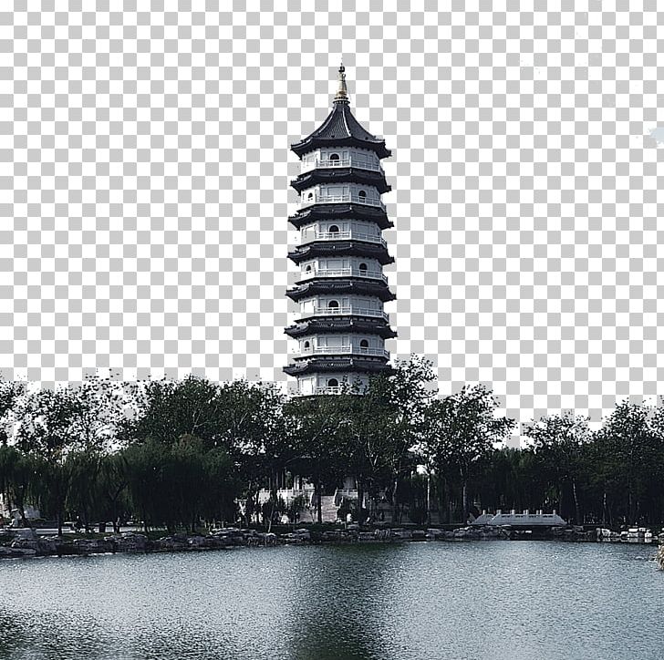 Leifeng Pagoda West Lake Black And White PNG, Clipart, Black, Black Hair, Building, Computer Wallpaper, Free Logo Design Template Free PNG Download