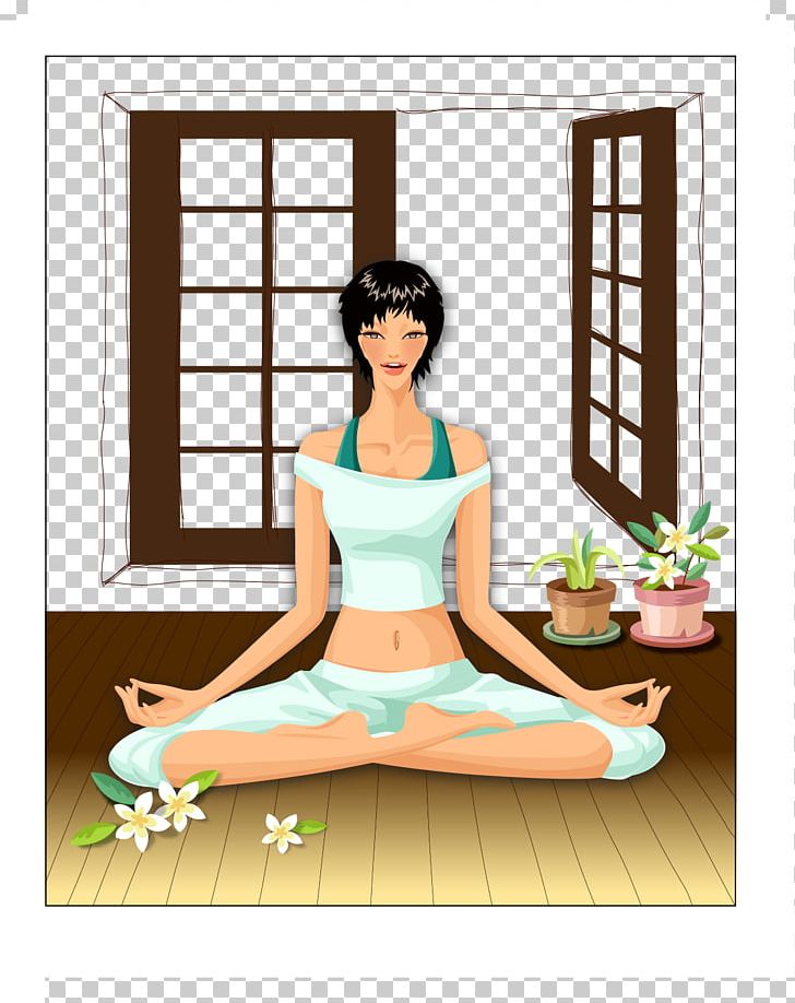 Cartoon Yoga Illustration PNG, Clipart, Adobe Illustrator, Arm, Exercise, Fashion, Fashion Accesories Free PNG Download