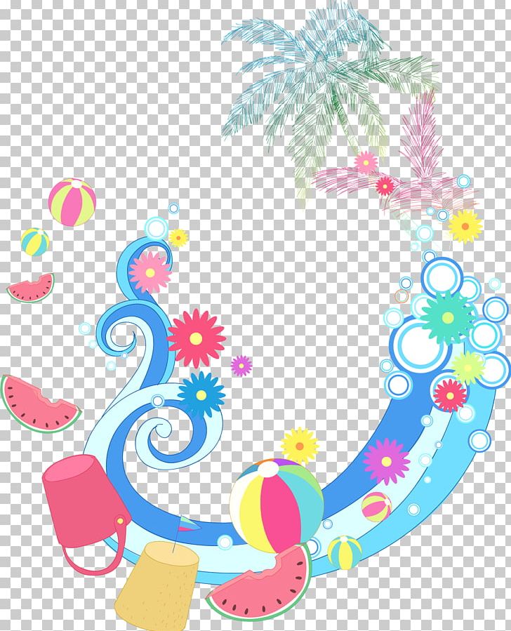 Summer PNG, Clipart, Beach, Circle, Coconut Trees, Encapsulated Postscript, Fictional Character Free PNG Download