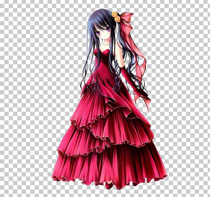Anime girl with black dress Wallpaper 4k Ultra HD ID3726