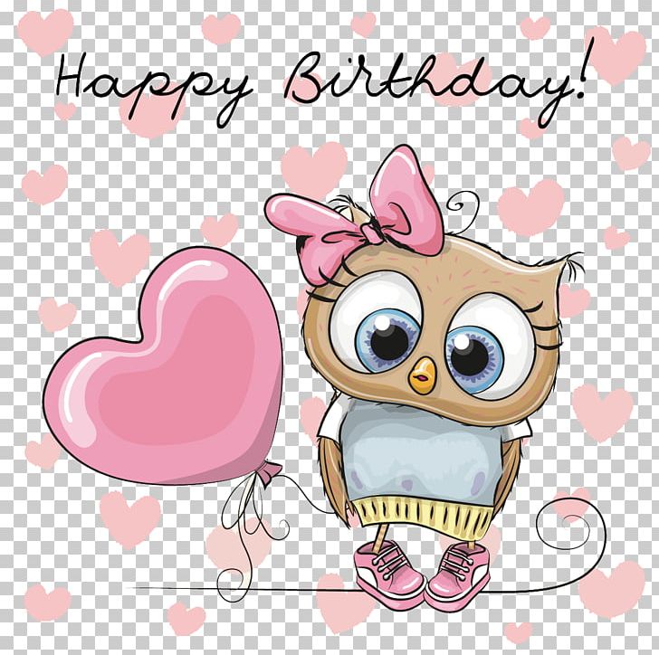 Owl Cartoon PNG, Clipart, Art, Beak, Bird, Bird Of Prey, Birthday Free PNG Download
