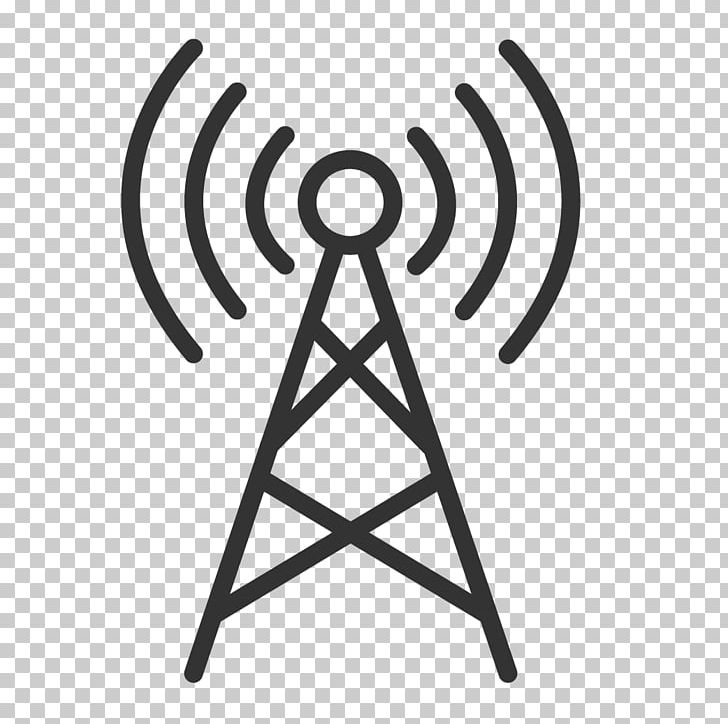 Telecommunications Tower Aerials Computer Icons PNG, Clipart, Aerials, Angle, Black And White, Cell Site, Communication Free PNG Download