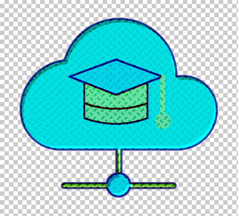 Cloud Icon Mortarboard Icon School Icon PNG, Clipart, Cloud Icon, Mortarboard Icon, School Icon, Turquoise Free PNG Download