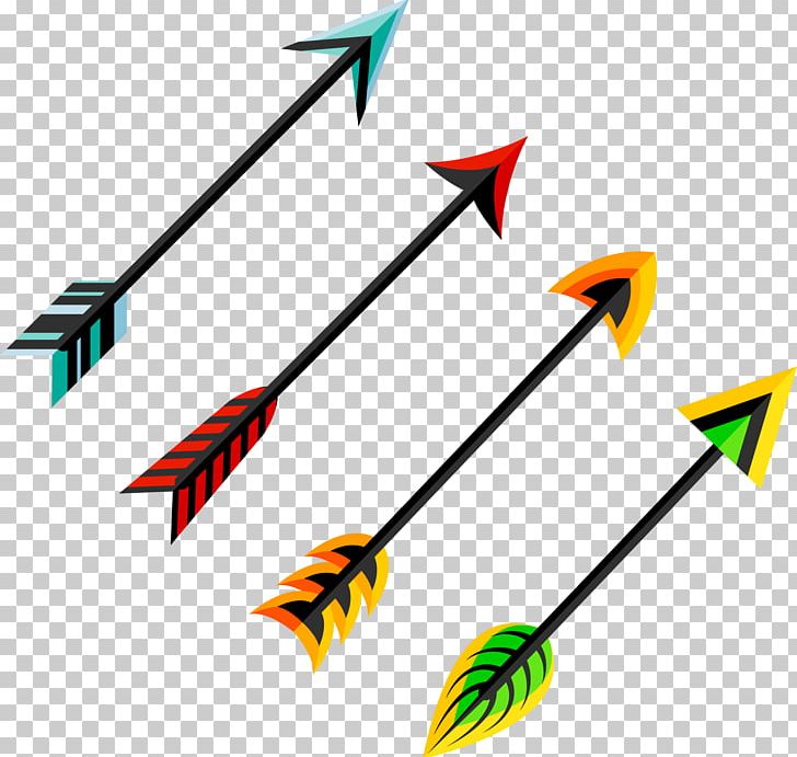 feathered arrow vector
