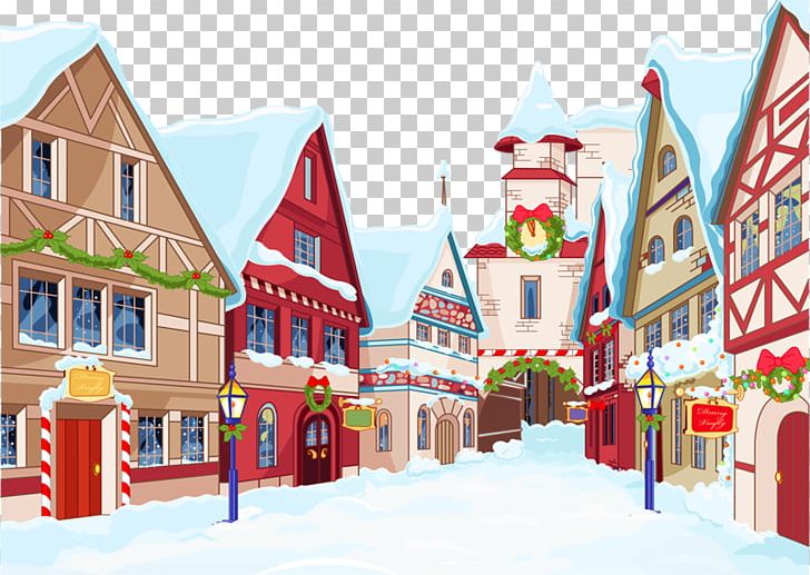 Santa Claus Christmas Village Cartoon PNG, Clipart, Animation, Anime Character, Anime Eyes, Anime Girl, Character Animation Free PNG Download