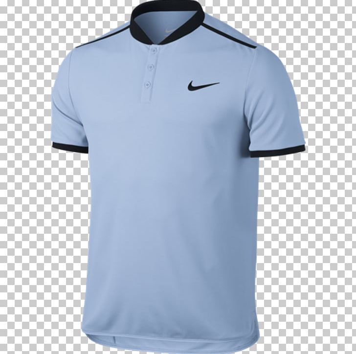 T-shirt Polo Shirt Nike Tennis Clothing PNG, Clipart, Active Shirt, Angle, Blue, Clothing, Collar Free PNG Download
