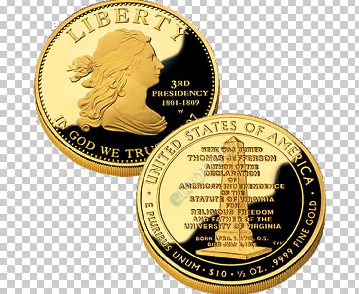 Dollar Coin Monticello Gold Obverse And Reverse PNG, Clipart, Cash, Coin, Currency, Dollar Coin, First Lady Of The United States Free PNG Download