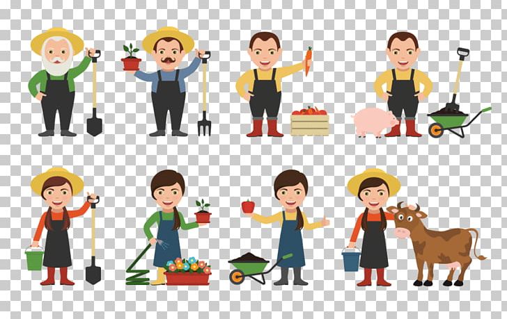 Illustration Farmer Crop Harvest PNG, Clipart, Agriculture, Caricature, Cartoon, Child, Communication Free PNG Download