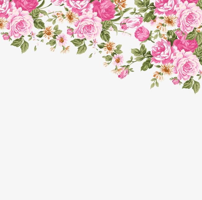 Hand-painted Roses Border PNG, Clipart, Backgrounds, Border, Border Clipart, Bouquet, Decoration Free PNG Download