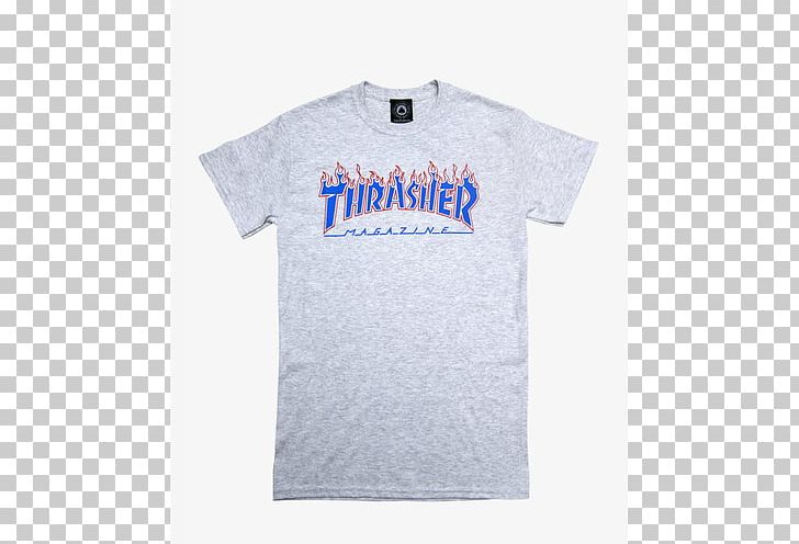 T-shirt Thrasher Blue Flame Sleeve PNG, Clipart, Active Shirt, Angle, Backpack, Black, Blue Free PNG Download