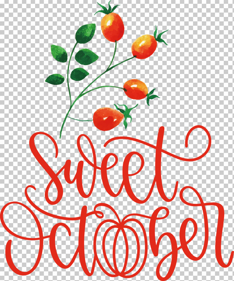 Sweet October October Fall PNG, Clipart, Autumn, Fall, Floral Design, Fruit, Geometry Free PNG Download