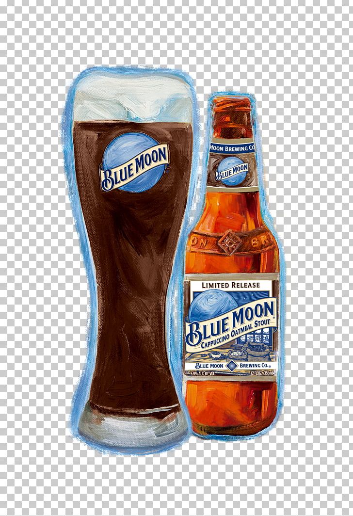 Beer Stout Blue Moon Cappuccino Coffee PNG, Clipart, Beer, Beer Bottle, Beer Brewing Grains Malts, Blue Moon, Bottle Free PNG Download