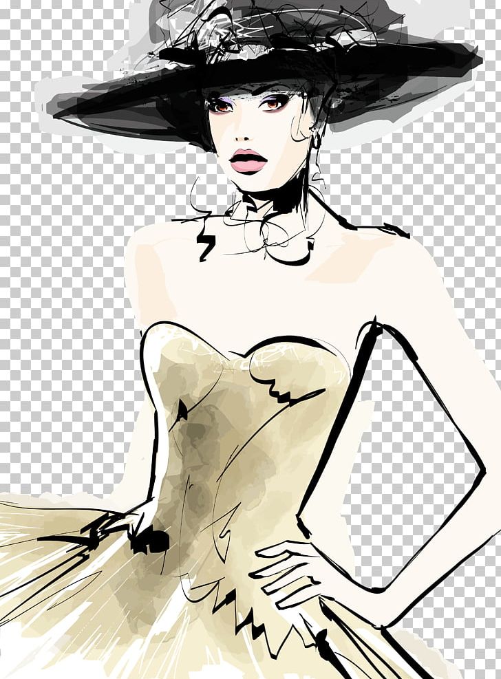 Fashion Model Hat Drawing PNG, Clipart, Beauty, Beauty Salon, Fashion, Fashion Design, Fashion Girl Free PNG Download