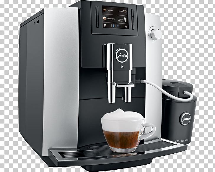 Coffee Cappuccino Espresso Jura Elektroapparate Jura E6 PNG, Clipart, Cappuccino, Capresso, Coffee, Coffeemaker, Drink Free PNG Download