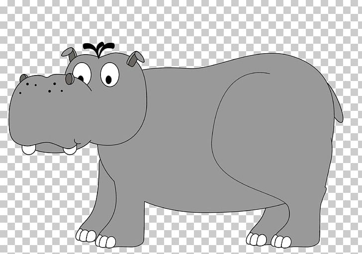 Hippopotamus Cartoon Copyright PNG, Clipart, Animal, Animal Figure, Bear, Black And White, Carnivoran Free PNG Download