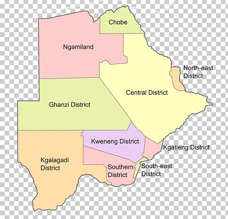 Kgalagadi District Matebeleng Kweneng District South-East District Chobe District PNG, Clipart, Administrative Division, Angle, Area, Botswana, Chobe District Free PNG Download