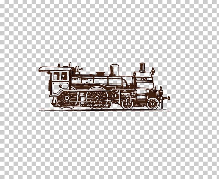 Train Paper Wall Decal PNG, Clipart, Angle, Brand, Brick, Decal, Frame Vintage Free PNG Download