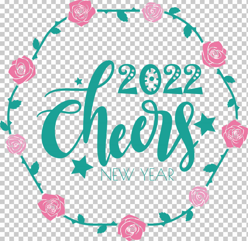 2022 Cheers 2022 Happy New Year Happy 2022 New Year PNG, Clipart, Flower, Geometry, Happiness, Line, Logo Free PNG Download