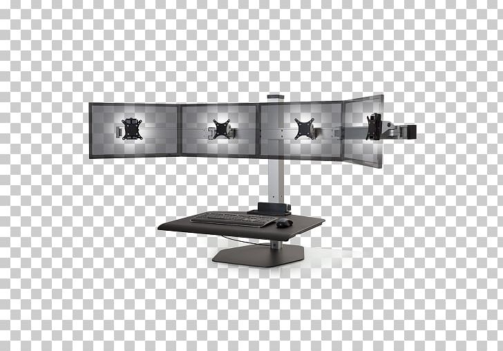 Sit-stand Desk Standing Desk Monitor Mount Computer Monitors Flat Display Mounting Interface PNG, Clipart, Albumequivalent Unit, Angle, Computer Desk, Computer Monitor, Computer Monitor Accessory Free PNG Download