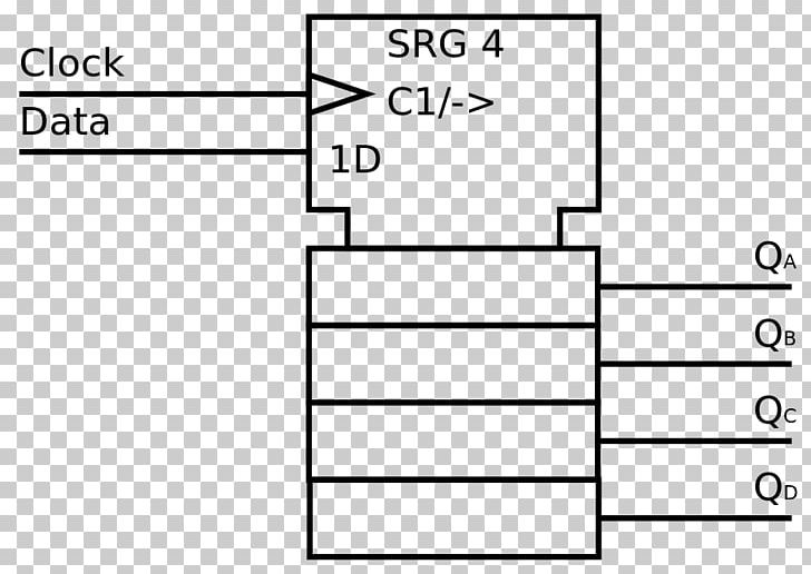 Shift Register Digital Electronics Processor Register Electronic Circuit Verilog PNG, Clipart, Angle, Area, Bit, Black, Black And White Free PNG Download