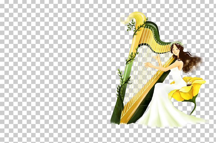 Harp Poster Illustration PNG, Clipart, Art, Beautiful, Beautiful Girl, Beauty, Beauty Leg Free PNG Download