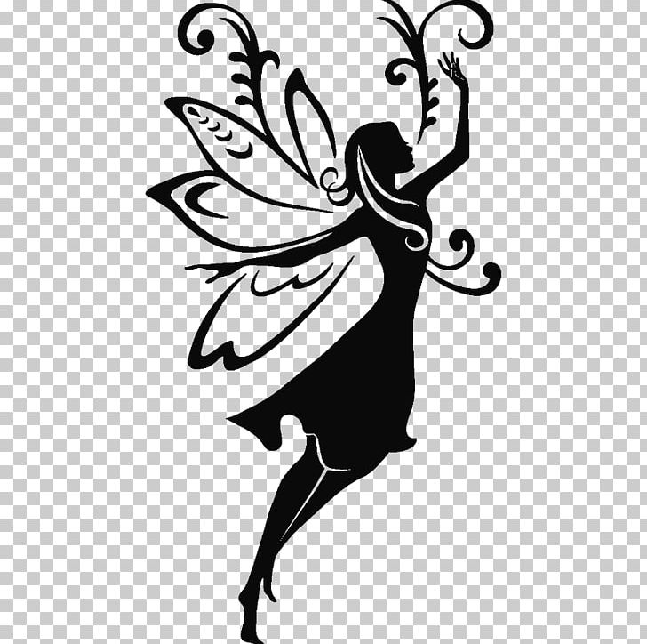 Silhouette Fairy PNG, Clipart, Antler, Art, Butterfly, Decorative Motifs, Deer Free PNG Download