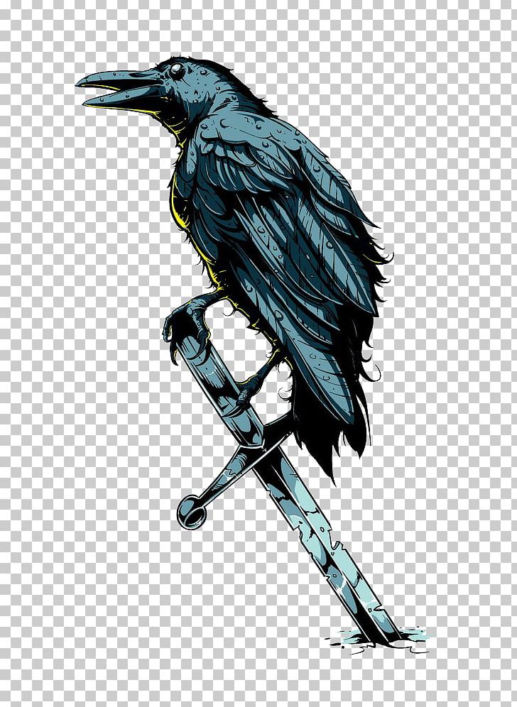 T-shirt Crows Poster Illustration PNG, Clipart, Advertising, American Crow, Animal, Beak, Bird Free PNG Download