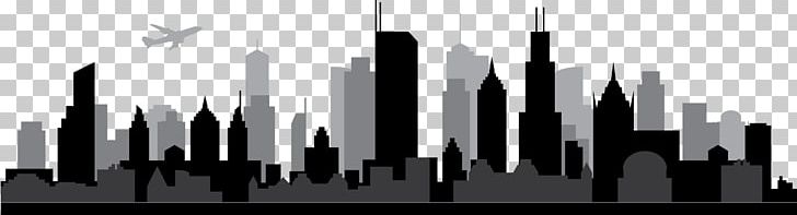 Chicago Skyline Silhouette PNG, Clipart, Art, Black And White, Business, Chicago, Chicago Skyline Free PNG Download