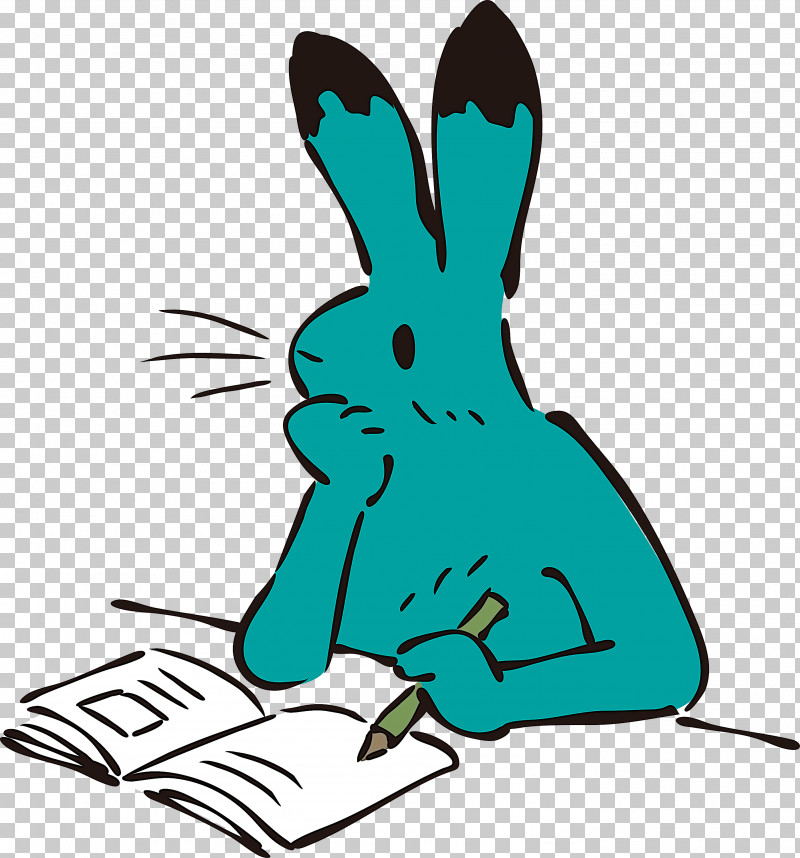 Reading Book Rabbit PNG, Clipart, Beak, Black, Book, Hm, Line Free PNG Download