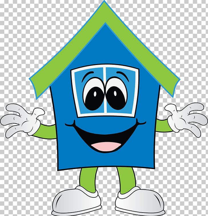 cartoon smiley house