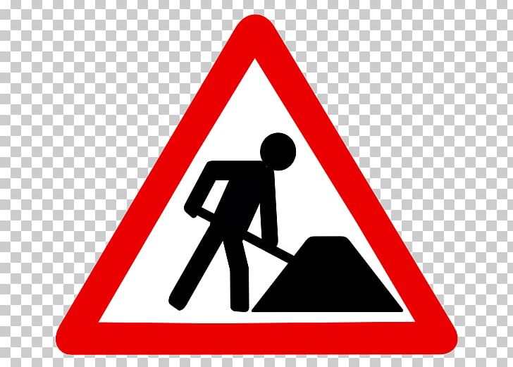 Roadworks Traffic Sign Warning Sign PNG, Clipart, Angle, Architectural Engineering, Area, Brand, Highway Free PNG Download