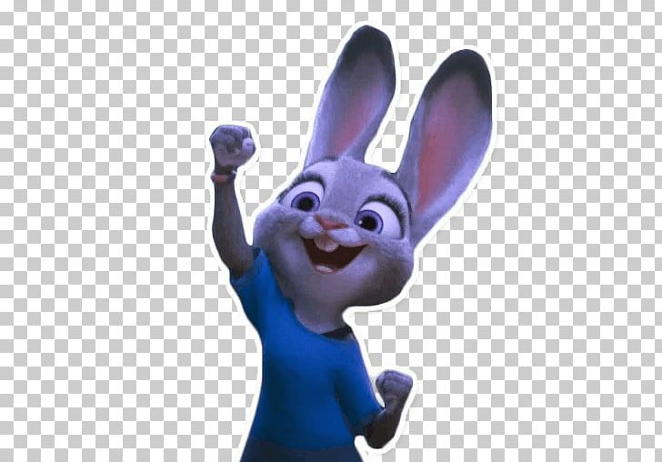 Lt. Judy Hopps Sticker Telegram Rabbit PNG, Clipart, Animals, Easter Bunny, Figurine, Judy Hopps, Lt. Free PNG Download