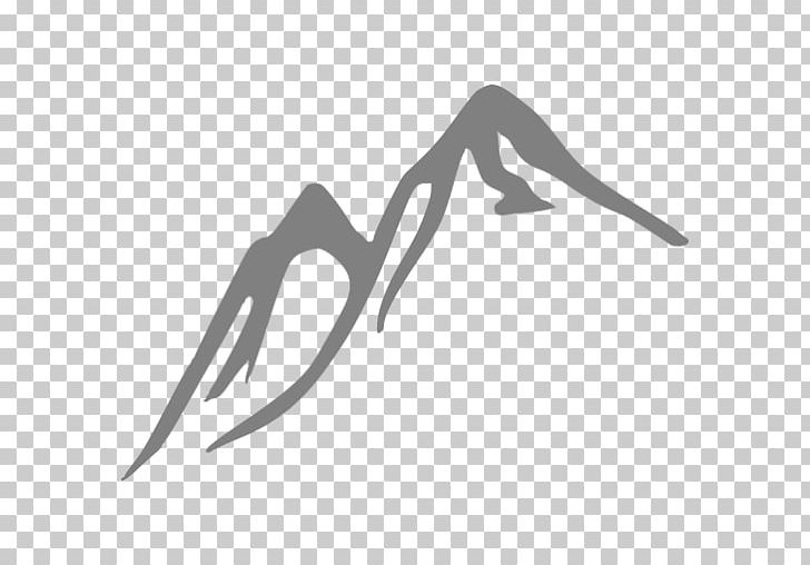 Drawing Computer Icons Mountain Desktop PNG, Clipart, Angle, Beak, Bird, Black, Black And White Free PNG Download