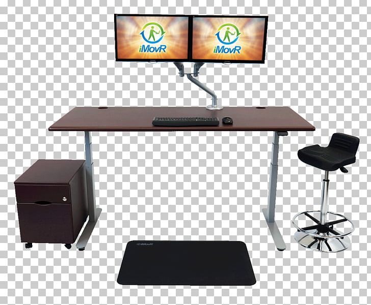 Treadmill Desk Standing Desk Computer Desk Office PNG, Clipart, Angle, Computer, Computer Desk, Computer Monitor Accessory, Desk Free PNG Download