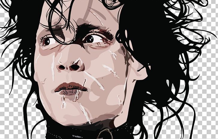Edward Scissorhands Jack Sparrow Character Drawing Film PNG, Clipart, Anime, Art, Black And White, Black Hair, Cartoon Free PNG Download