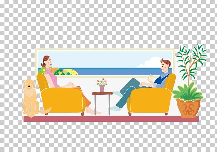 Table Couch Illustration PNG, Clipart, Area, Art, Cartoon, Couch, Designer Free PNG Download