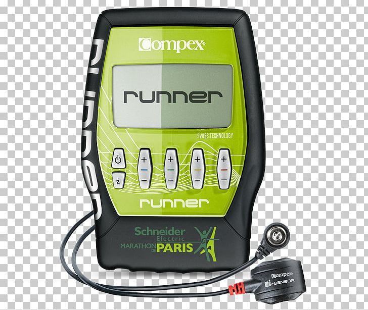 2016 Paris Marathon Running Electrical Muscle Stimulation Sport PNG, Clipart, Cyclocomputer, Electrical Muscle Stimulation, Electric Green, Electronics, Electronics Accessory Free PNG Download