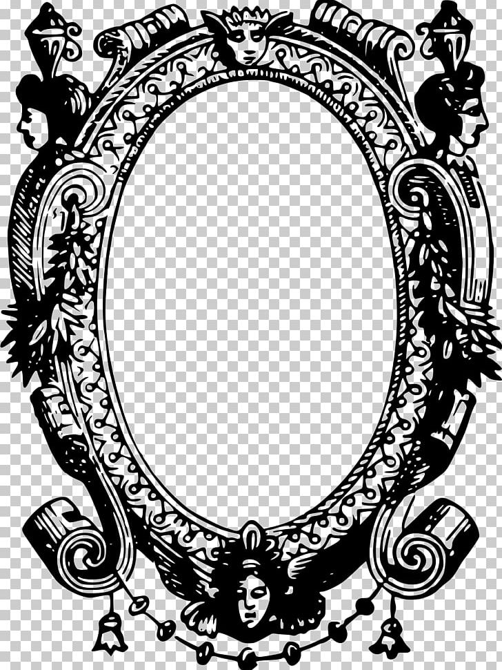 Frames Drawing Mirror PNG, Clipart, Black And White, Circle, Clip Art, Drawing, Furniture Free PNG Download