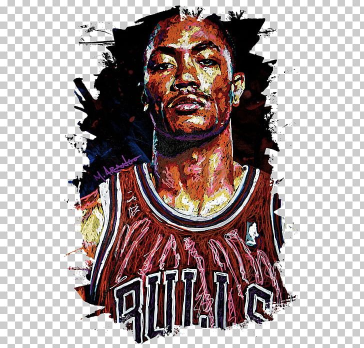 Derrick Rose Chicago Bulls NBA Basketball Athlete PNG, Clipart, Art, Athlete, Basketball, Canvas, Canvas Print Free PNG Download
