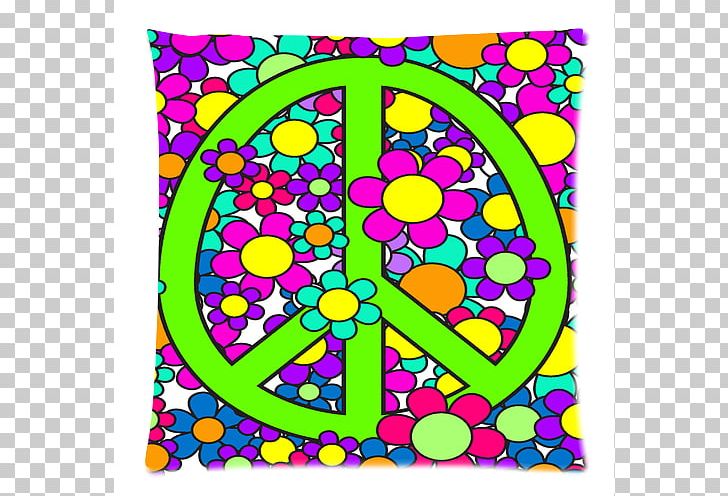 1960s Pillow Hippie Peace PNG, Clipart, 1960s, Area, Art, Case, Circle Free PNG Download