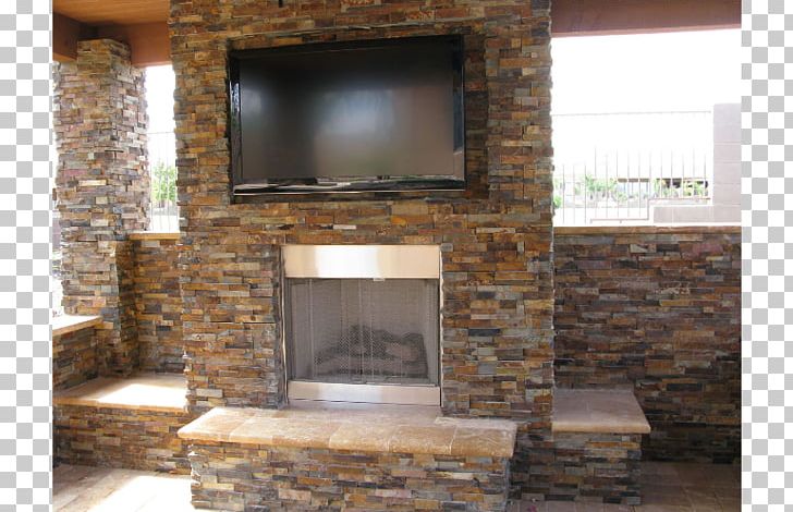 California Stone Veneer Rock Fireplace Tile Png Clipart