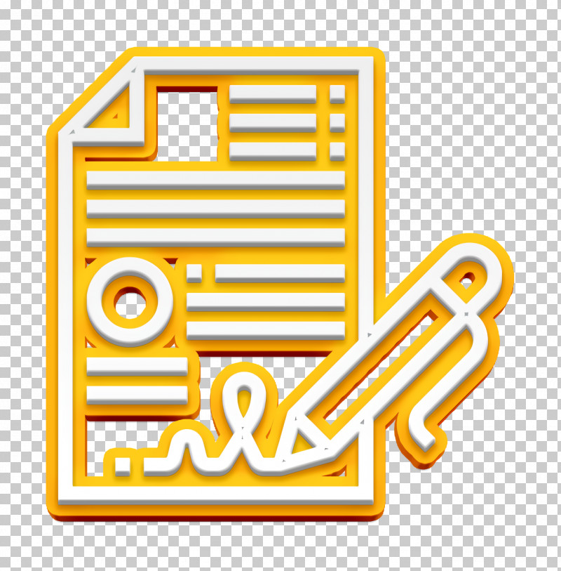Business Icon Report Icon PNG, Clipart, Business Icon, Line, Report Icon, Symbol, Yellow Free PNG Download