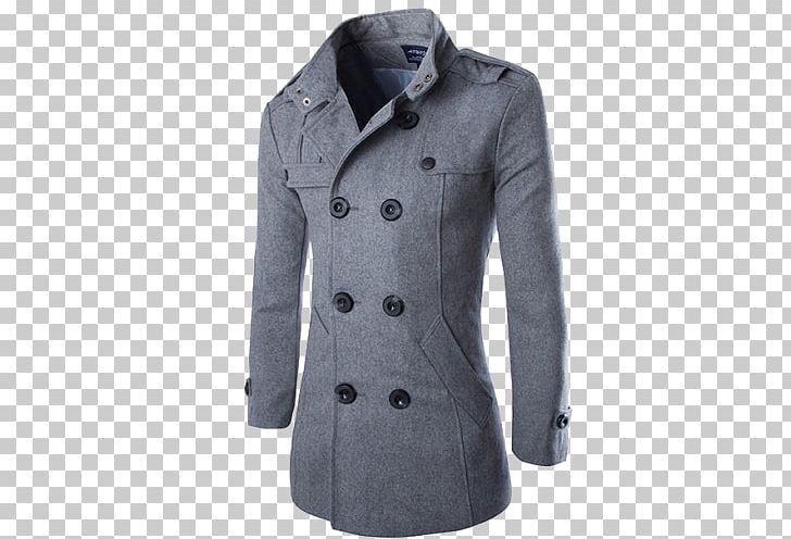 Double-breasted Pea Coat Trench Coat Collar PNG, Clipart, Breast, Business Casual, Button, Clothing, Coat Free PNG Download
