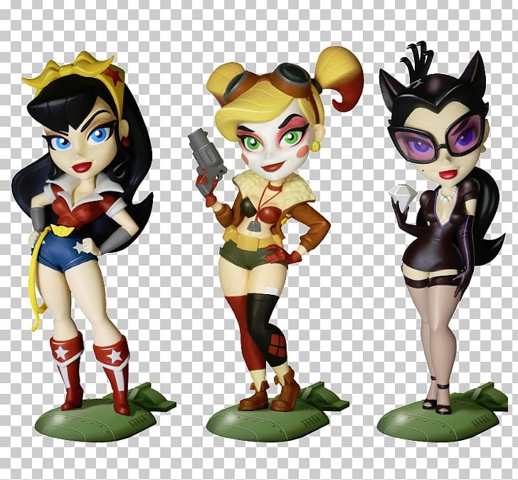 Harley Quinn Wonder Woman DC Comics Bombshells Catwoman Poison Ivy PNG, Clipart, Action Figure, Action Toy Figures, Batwoman, Black Canary, Bombshell Free PNG Download